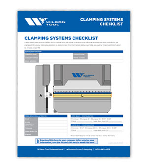 Clamping Systems Checklist