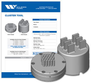 Cluster tool template and flyer