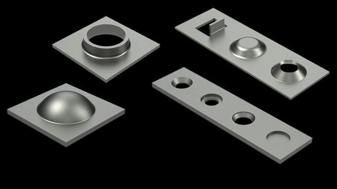 Image showing different Countersink tooling results