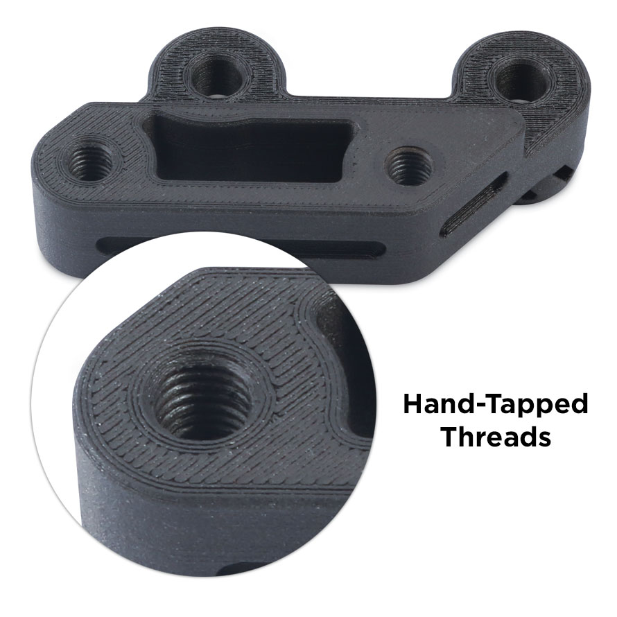 hand tapped threads additive