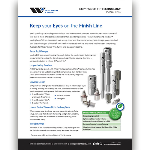 EXP® Punch Tip Technology Flyer