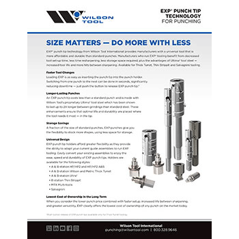 EXP® Punch Tip Technology Flyer