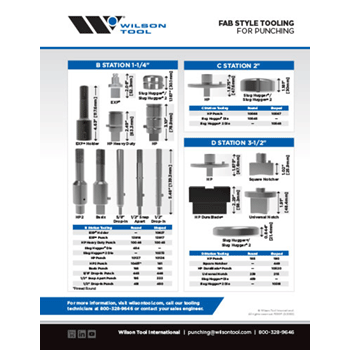 FAB Style Tooling Reference Flyer