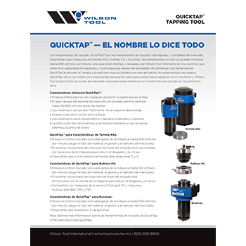QuickTap Tapping Tool Flyer