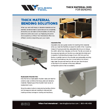 Sheet Metal Tooling Solutions Tablet Tooling Additive Wilson Tool