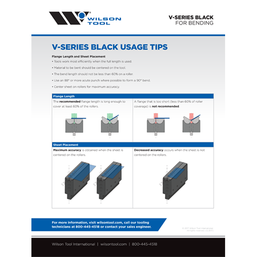 V-Series Black Usage Tips | Wilson Tool International Resources